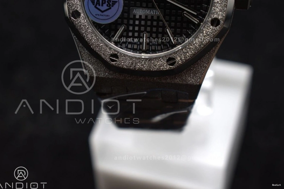 Edition On Black Textured Dial APSF SA3120 Oak 15454 Royal SS Best Clone Super 37mm Frosted 1:1 SS Bracelet 0223